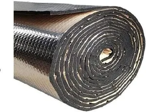 Thermal Heat Guard Sound DEADENING Adhesive Reflective AUTO Insulation CAR Truck Van SUV RV Vehicle Sound Deadener MAT PAD Exhaust Muffler Hood Door Trunk Waterproof 1/4INCH Thick (2 ft x 25 ft)