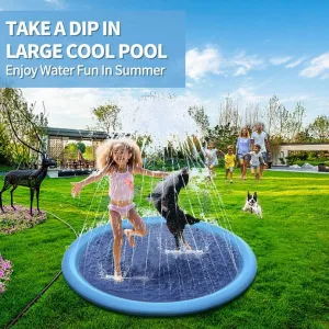 Thickened Non-Slip Pet Spray Pad, Inflatable Water Spray Mat