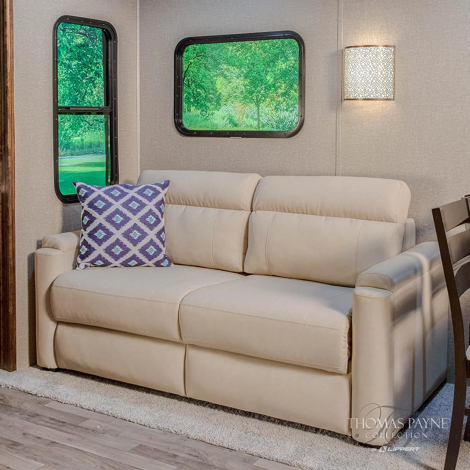 Thomas Payne 68" Altoona RV Tri-Fold Sofa with PolyHyde Fabric, Couch-to-Bed Conversion, Removeable Back, Easy Installation for Travel Trailers, 5th Wheels and Motorhomes - 2020134966