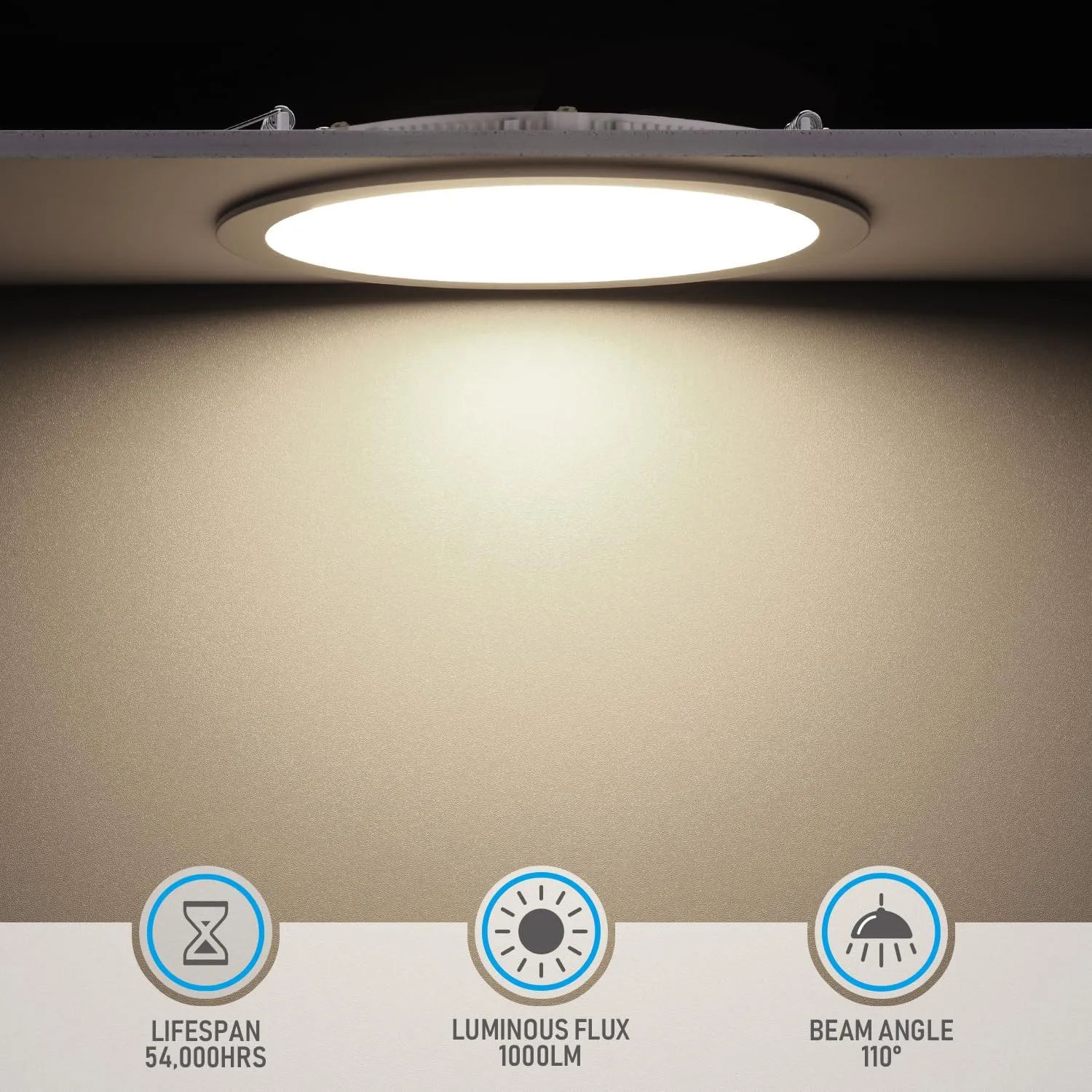 TORCHSTAR 12-Pack Essential Series 6 Inch Ultra-Thin LED Recessed Lighting with J-Box, 4000K Cool White, 12W Dimmable 1000lm Brightness LED Downlight, ETL & Energy Star Listed