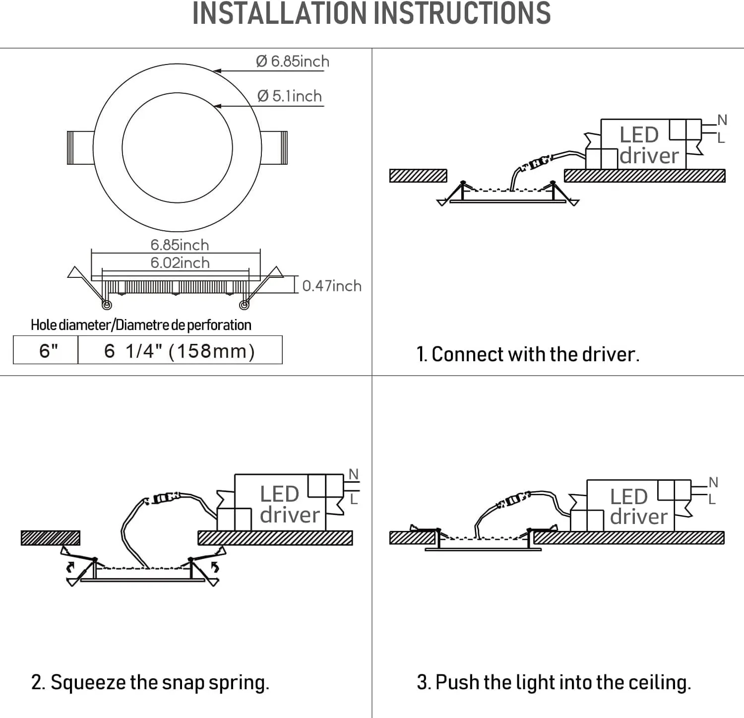 TORCHSTAR 12-Pack Essential Series 6 Inch Ultra-Thin LED Recessed Lighting with J-Box, 4000K Cool White, 12W Dimmable 1000lm Brightness LED Downlight, ETL & Energy Star Listed