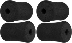 Totority 4 Pcs Foam Foot Pads Roller Cover for Home Gym Exercise Machine Equipment Replacement Pads for Leg Extension Weight Bench (5.31X2.95X2.95in)