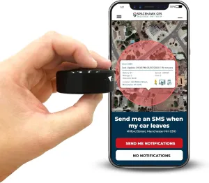 Tracker - Real-Time Mini GPS System. Hidden GPS Tracking Device for Cars, Trucks, Trailers, Assets & Fleet Vehicles. Waterproof Portable GPS Tracker with Magnet & Long Battery.