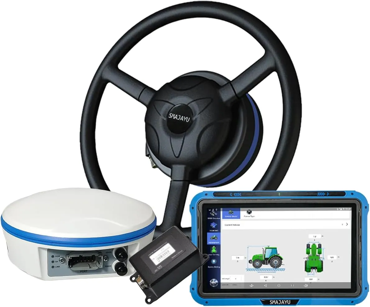 Tractor GPS, Auto Steer System 2.5cm Accuracy by RTK Base 10cm Precision by PPP Without RTK, AB Line in Straight Curve A  Pivot U-Turn Mode for Planting Spraying Harvesting