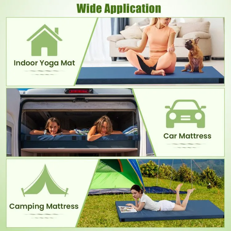 TrailEase Memory Foam Camping Mattress Pad – Twin Size