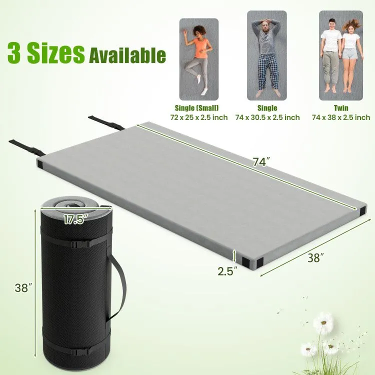TrailEase Memory Foam Camping Mattress Pad – Twin Size
