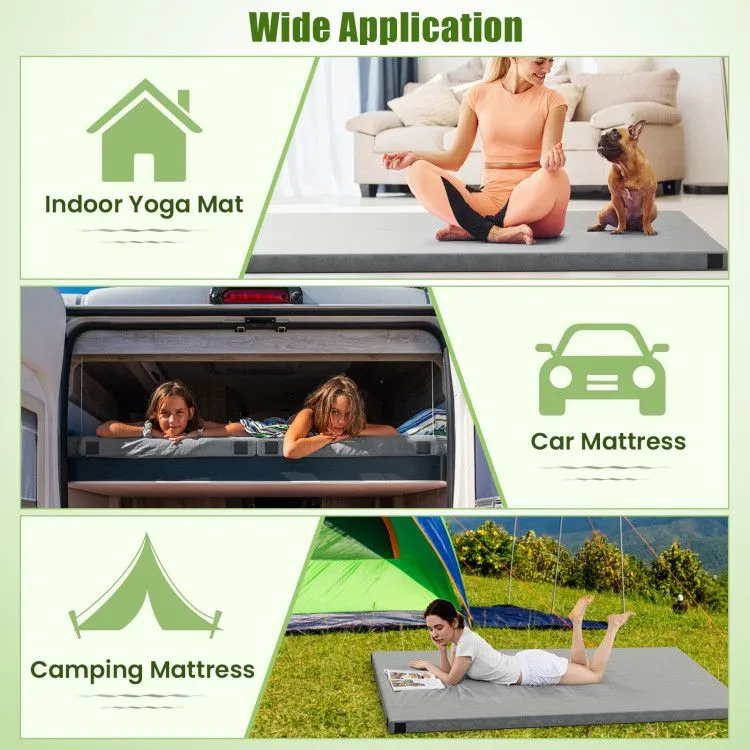 TrailEase Memory Foam Camping Mattress Pad – Twin Size
