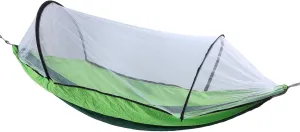 Travel Hammock, Dual Purpose Lightweight Portable Integrated Strong LoadBearing Large Camping Hammock, Easy to Set Up for Backpacking (Dark Green and Fruit Green)