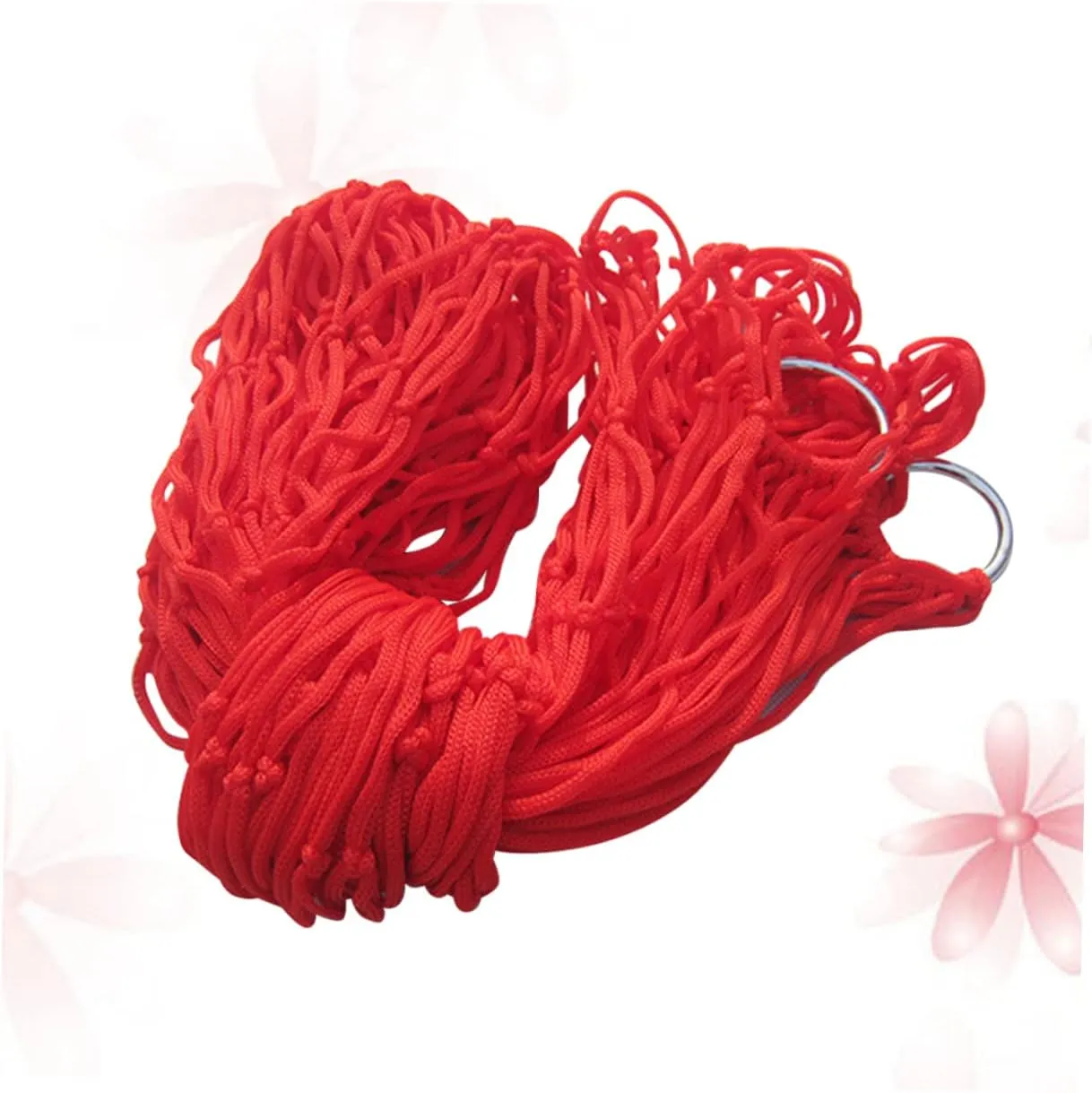 Travel Hammock Sleeping Swing Hammock Patio Hammock Backyard Hammock Portable Hammock Garden Hammock Swing Patio Hanging Chair Mesh Rope Hammocks Big Hammock Outdoor (Red 240 * 80 * 05cm)