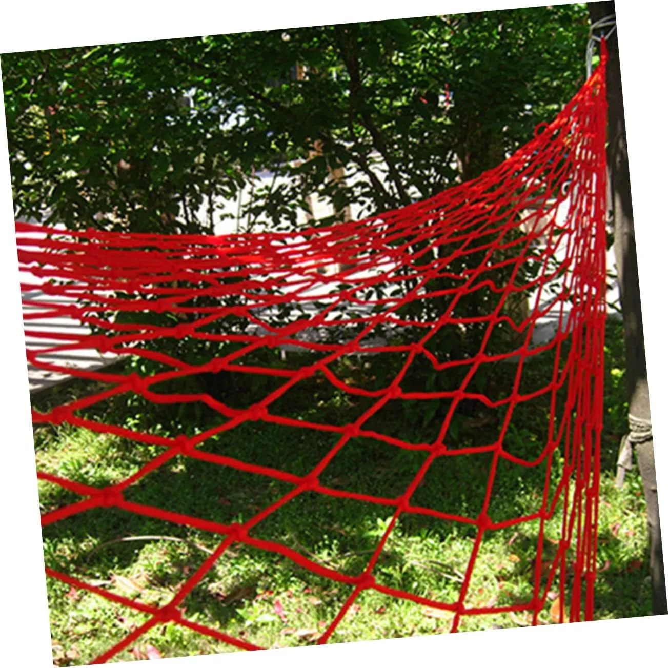 Travel Hammock Sleeping Swing Hammock Patio Hammock Backyard Hammock Portable Hammock Garden Hammock Swing Patio Hanging Chair Mesh Rope Hammocks Big Hammock Outdoor (Red 240 * 80 * 05cm)
