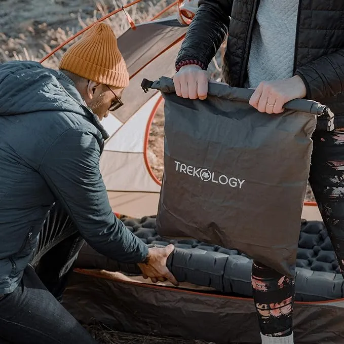 TREKOLOGY 30L Pump Sack Roll Top Compression Pump Bag for UL80v2 Sleeping Mats, Pump Sack for Camping Mats, Sleeping Pad, Sleeping Mattress, Inflatable Sleeping Mats
