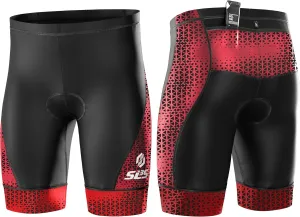 Triathlon Shorts - Men's Padded Tri Shorts with 2 Pockets, Medium Compression