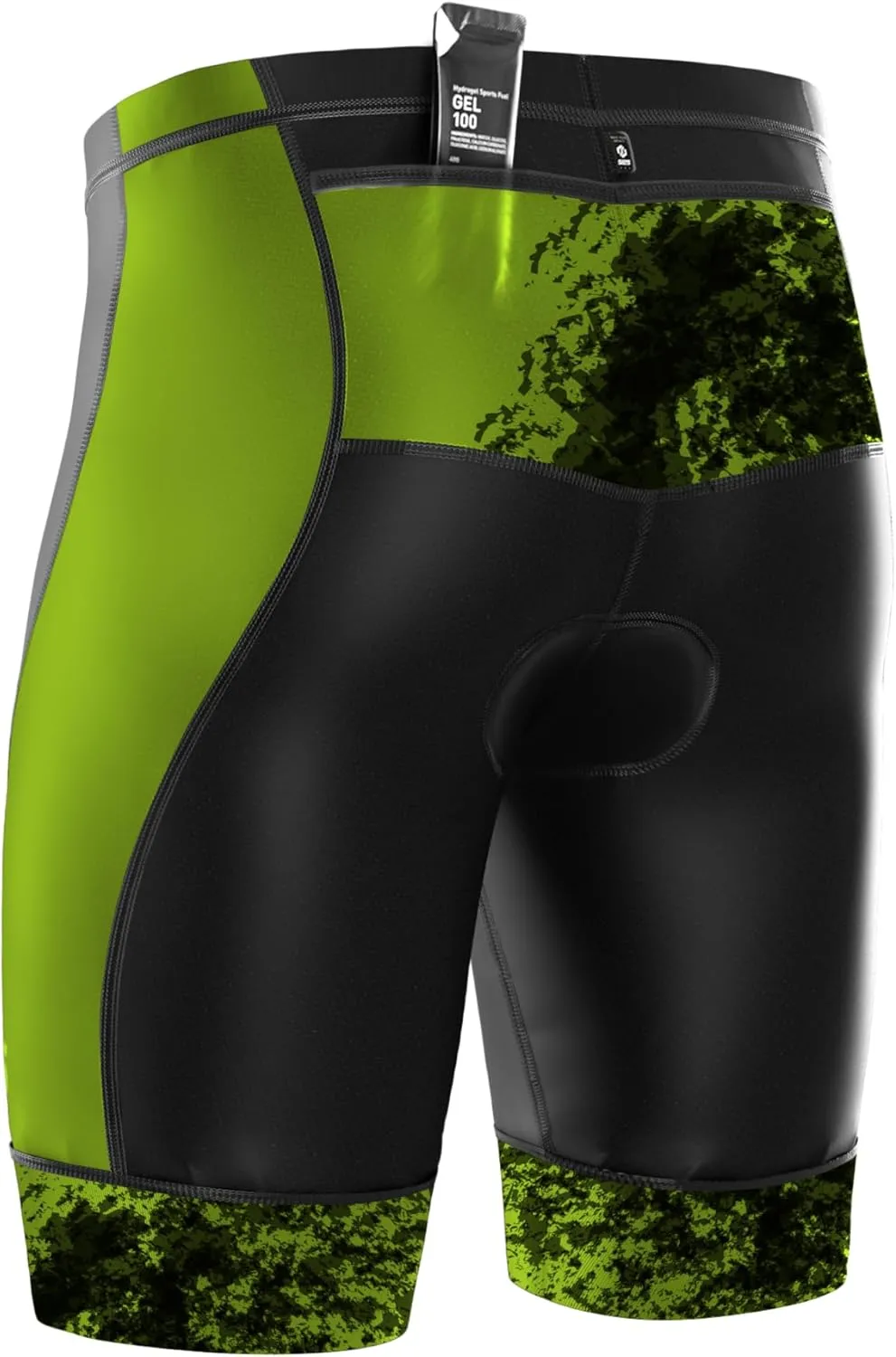 Triathlon Shorts - Men's Padded Tri Shorts with 2 Pockets, Medium Compression
