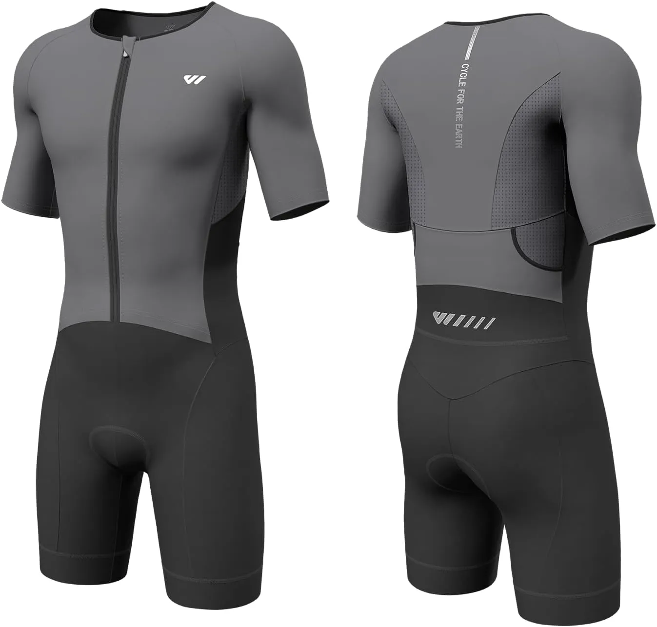 Triathlon Suits Mens,High Elasticity Breathable Quick-qrying Trisuit Race‌ Skinsuits Cycling Swimskin Bike Swim Run