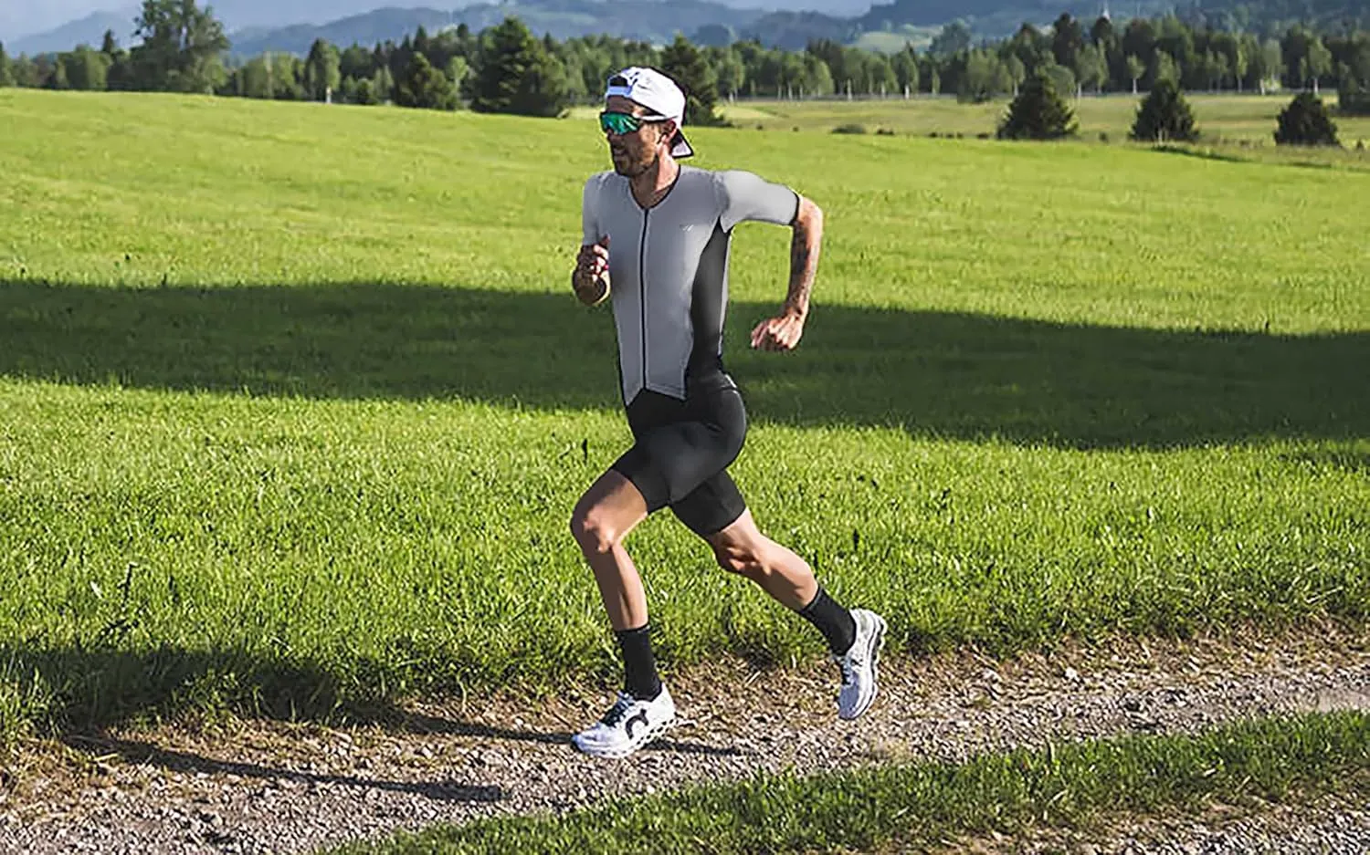 Triathlon Suits Mens,High Elasticity Breathable Quick-qrying Trisuit Race‌ Skinsuits Cycling Swimskin Bike Swim Run