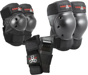 Triple Eight Saver Series 3-Pack Pad Set– Ideal for Skateboarding, in-line Skating, Roller Skating, and Biking
