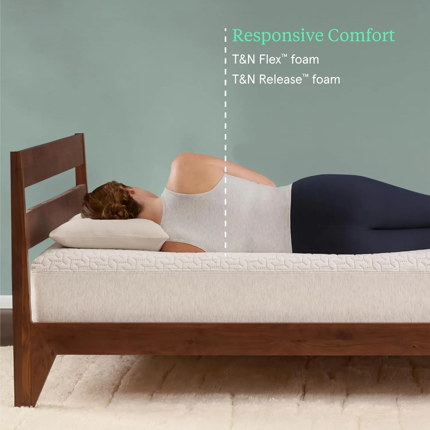 Tuft & Needle Original Medium Full Size Adaptive Foam Mattress in a Box, Cooling Gel, Pressure Relief, Supportive, 100 Night Trial, Fiberglass Free, CertiPUR-US, 10-Year Limited Warranty