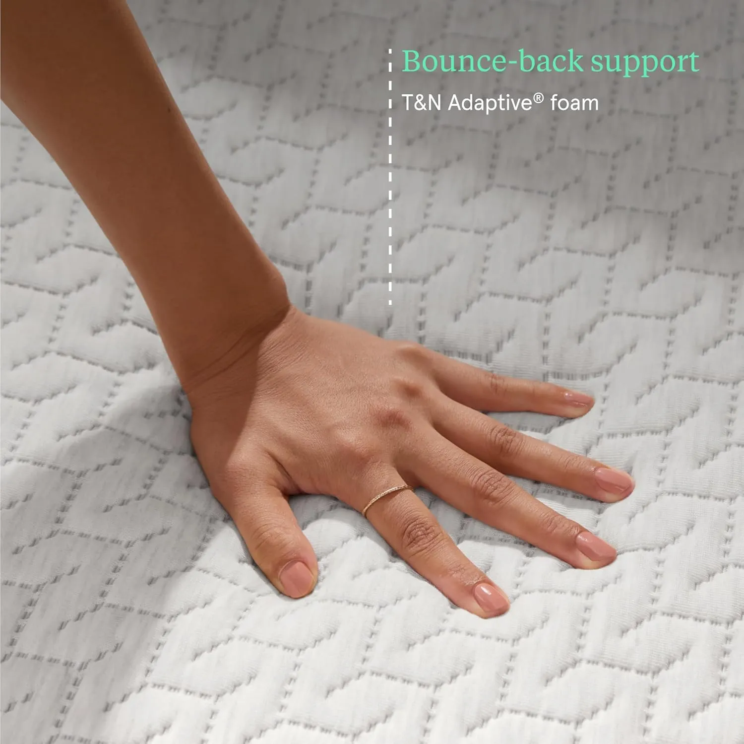 Tuft & Needle Original Medium Twin XL Size Adaptive Foam Mattress in a Box, Cooling Gel, Pressure Relief, Supportive, 100 Night Trial, Fiberglass Free, CertiPUR-US, 10-Year Limited Warranty