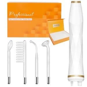 TUMAKOU Portable High Frequency Facial Machine - Orange High Frequency Face Skin Wand Device