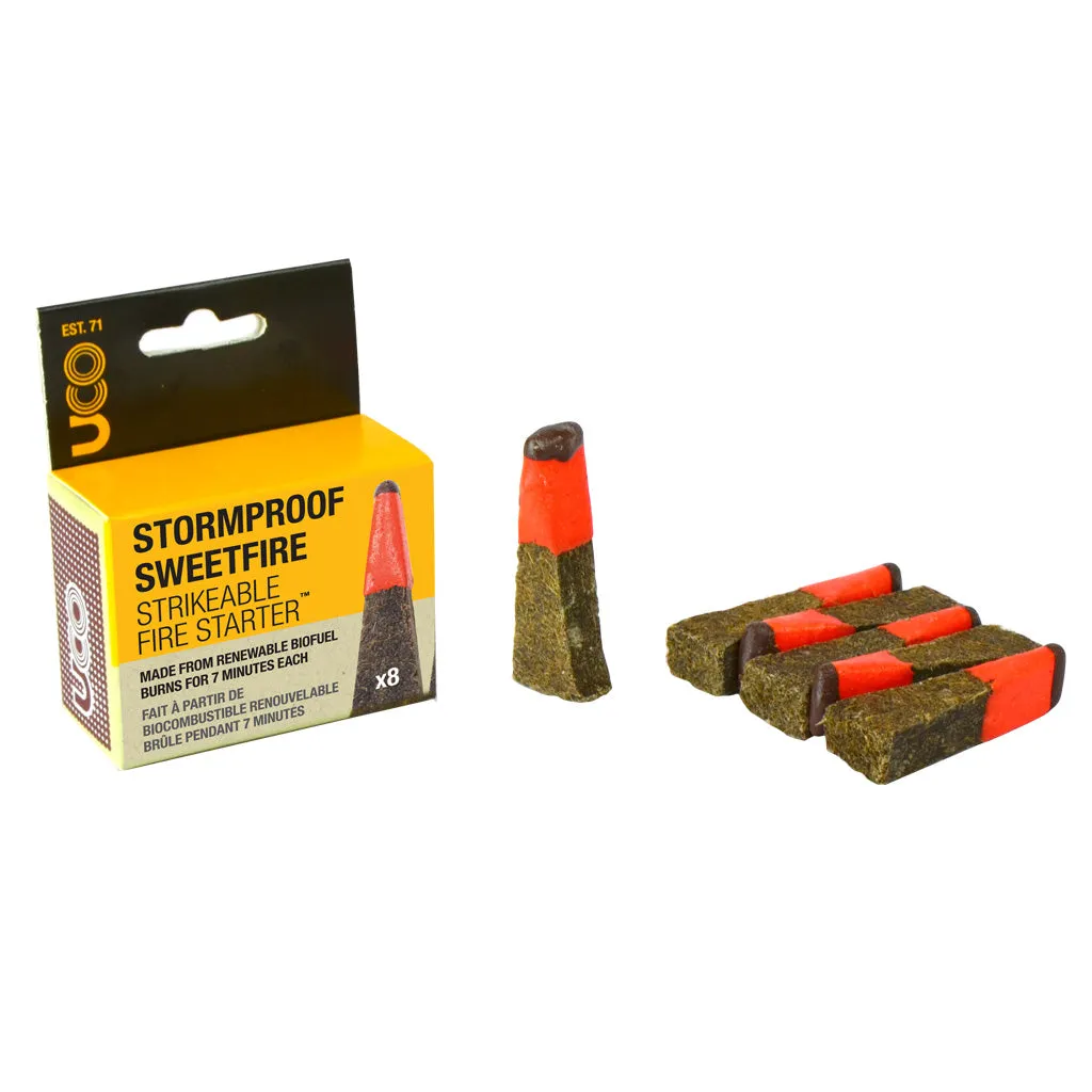UCO Stormproof Sweetfire Strikable Fire Starter 8 Pack