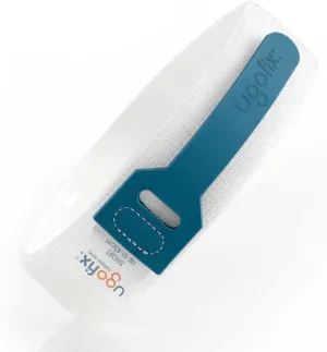 Ugo Fix Catheter Strap (x5) – Catheter Securement Retaining Strap/Catheter Holder, with Anti Slip and Irritation Silicone Grip and Free Laundry Bag (Pack of 5) (Medium)