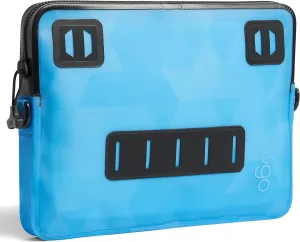 ugo wear Waterproof Tablet Case - Floating Dry Bag and Clear Protection Pouch - Touchscreen Compatible - Tablet XL - Blue Geo - Fits Tablets Up to 13 Inches