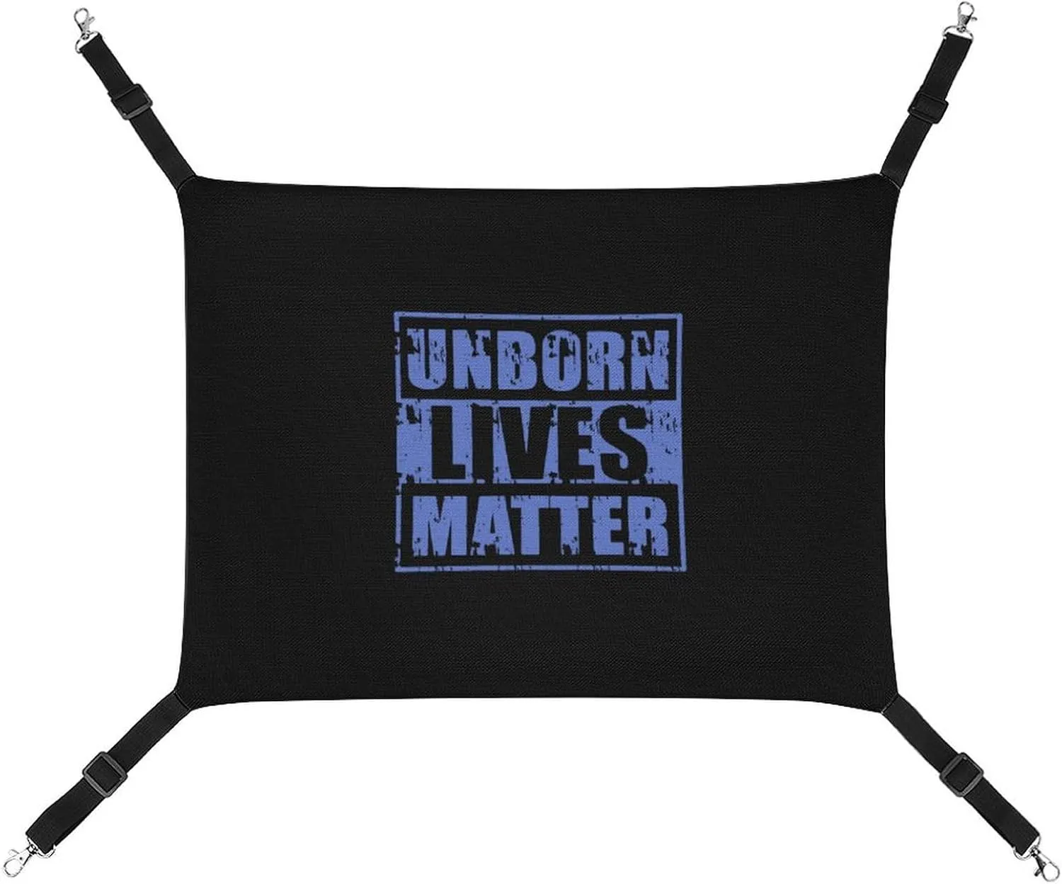 Unborn Lives Matter Hanging Cat Bed Soft Breathable Pet Hammock for Cage Pet Sleeper for Kitten Ferret Puppy Rabbit
