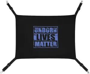 Unborn Lives Matter Hanging Cat Bed Soft Breathable Pet Hammock for Cage Pet Sleeper for Kitten Ferret Puppy Rabbit