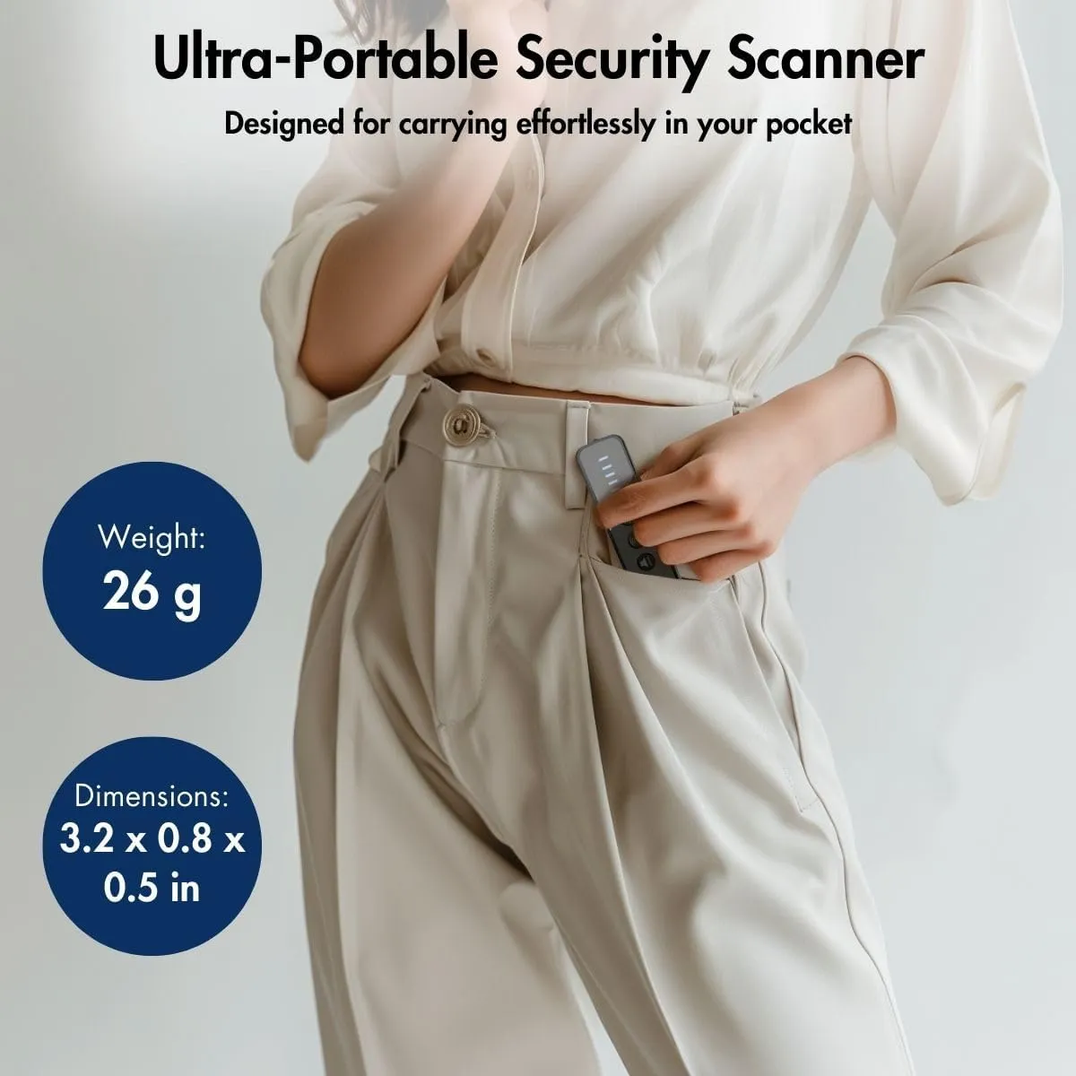 Upgraded Hidden Camera Detector - 8th Gen Anti-Spy RF Signal Detector, GPS Tracker & Bug Detector, Portable Wireless Signal Finder for Hotel, Travel, Home, Office Security