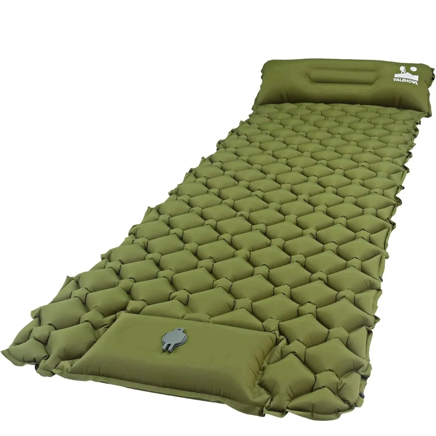 Valehowl Lightweight Camping Sleeping Pad with Pillow & Built-In Pump
