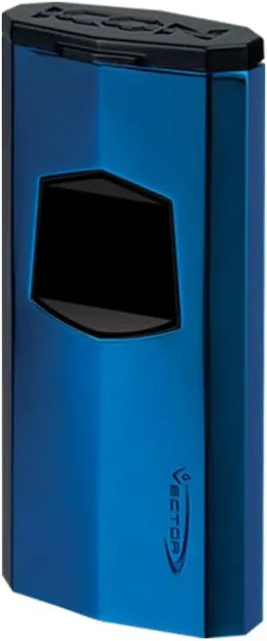 Vector Icon Electric Triple Flame Torch Windproof Lighter, Sparkle Blue