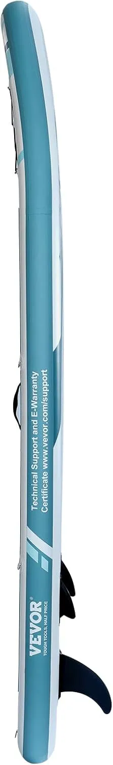VEVOR Inflatable Stand Up Paddle Board, with Board Accessories, Pump, Paddle, Fin, Phone Bag, Backpack, Ankle Leash, Repair Kit, Non-Slip Deck for Youth & Adults