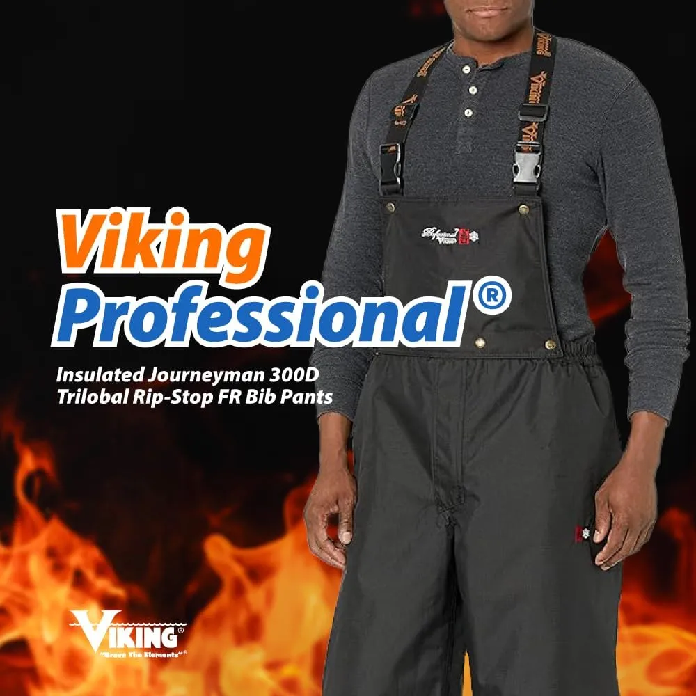 Viking Professional Insulated Waterproof Journeyman 300D Trilobal Rip-Stop Flame Retardant Overalls for Men and Women
