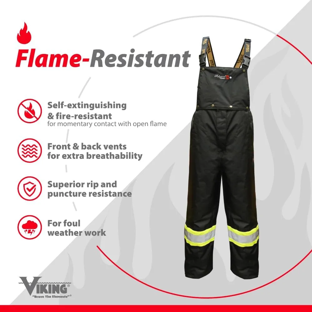 Viking Professional Insulated Waterproof Journeyman 300D Trilobal Rip-Stop Flame Retardant Overalls for Men and Women