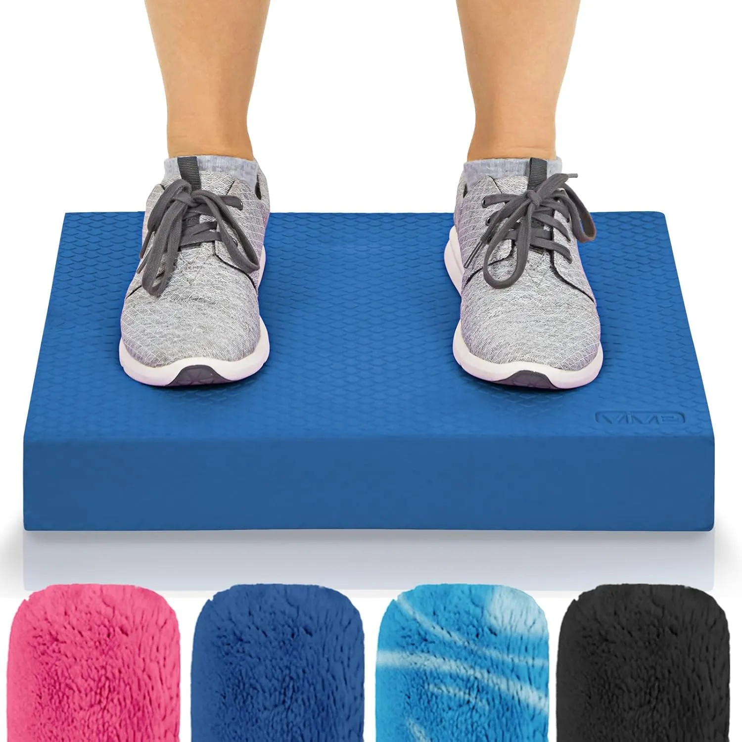 Vive Balance Pad - Foam Large Yoga Mat Trainer for Physical Therapy, Stability Workout, Knee and Ankle Exercise, Strength Training, Rehab - Chair Cushion for Adults, Kids, and Travel