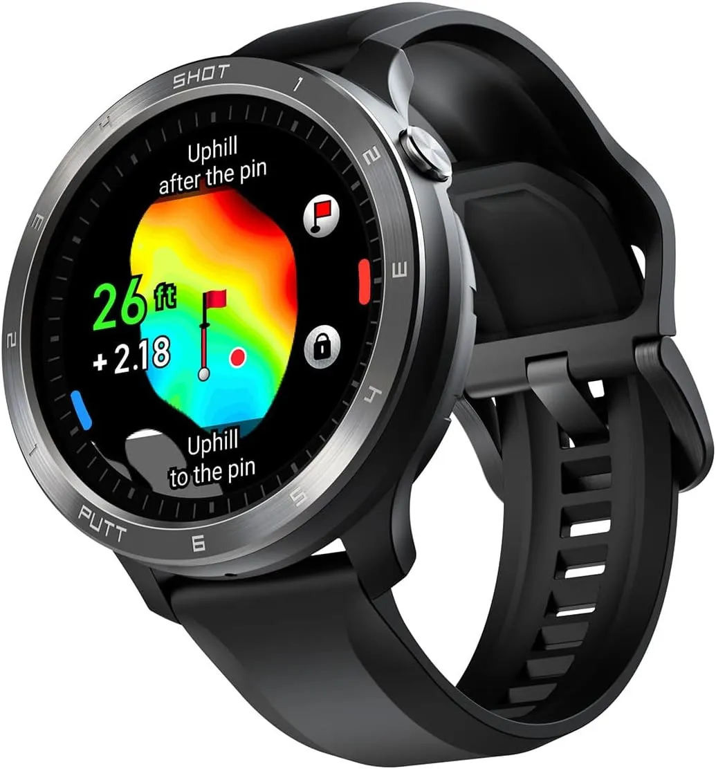 Voice Caddie T11 PRO Golf GPS Watch Bundle - Swing Analyzer with Course Preview, Wind Direction/Speed - Ideal Gift with HD Screen Protectors & Portable Charger