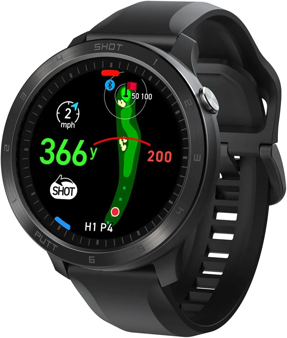 Voice Caddie T11 PRO Golf GPS Watch Bundle - Swing Analyzer with Course Preview, Wind Direction/Speed - Ideal Gift with HD Screen Protectors & Portable Charger