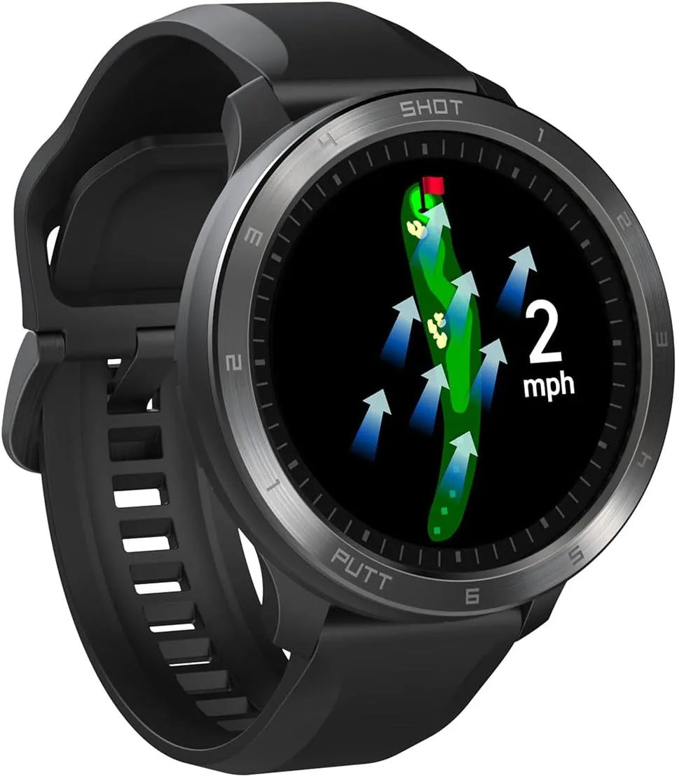 Voice Caddie T11 PRO Golf GPS Watch Bundle - Swing Analyzer with Course Preview, Wind Direction/Speed - Ideal Gift with HD Screen Protectors & Portable Charger