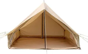 Wall Tent 320G Cotton Canvas/ 900D Oxford Cloth, Large Canvas Wall Tent Waterproof, The Right Shelter for Your Base Camp, Four Seasons Camping Tent fo