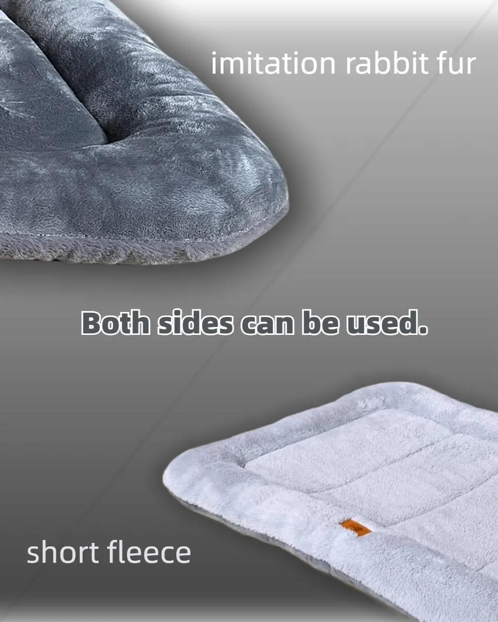 Washable Dog Bed Memory Sponge Dog Crate Beds Comfy Kennel Pad Anti-Slip Pet Sleeping Mat for Large, Jumbo, Medium, Small Dogs Breeds, 40" x 26", Gray