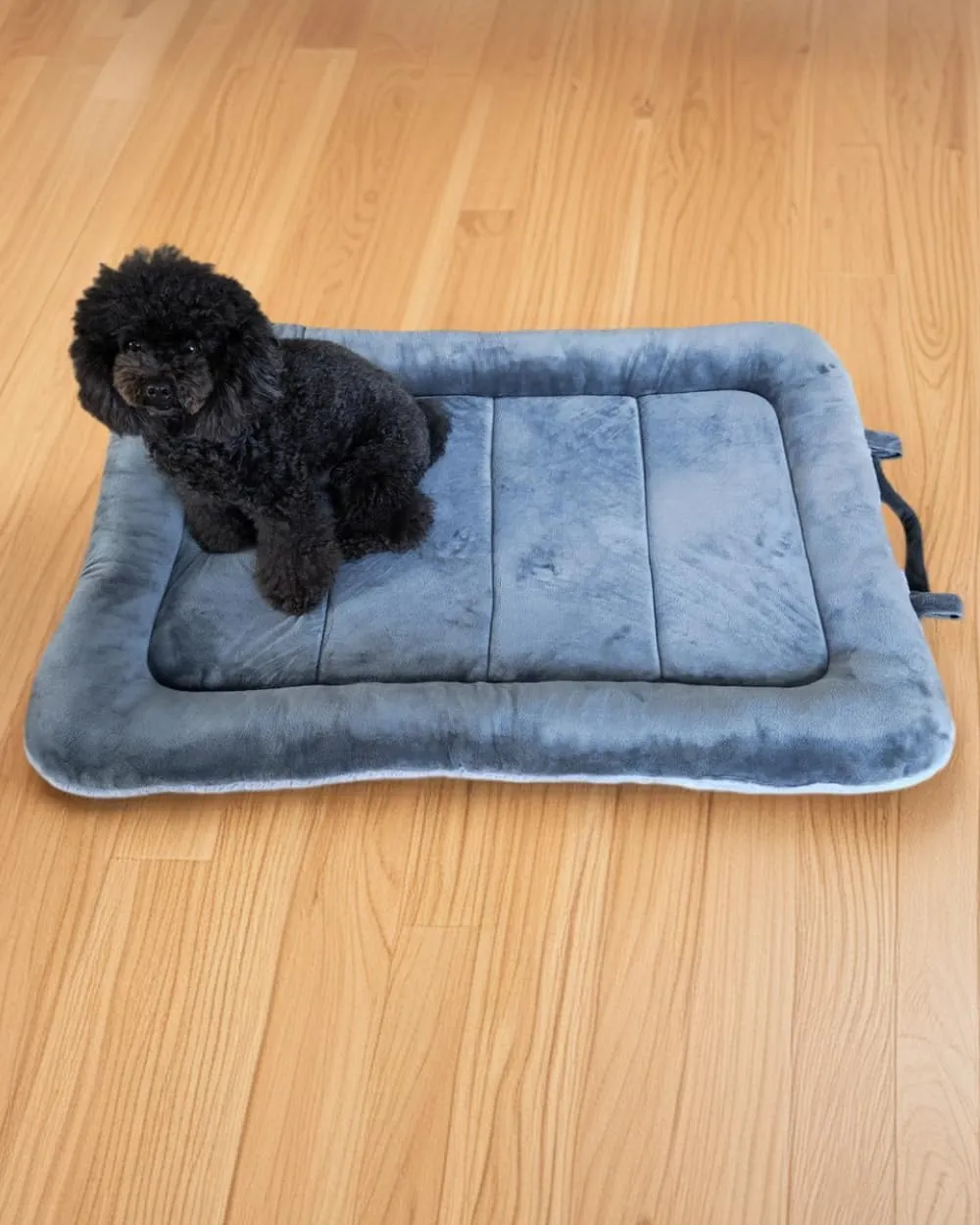 Washable Dog Bed Memory Sponge Dog Crate Beds Comfy Kennel Pad Anti-Slip Pet Sleeping Mat for Large, Jumbo, Medium, Small Dogs Breeds, 40" x 26", Gray