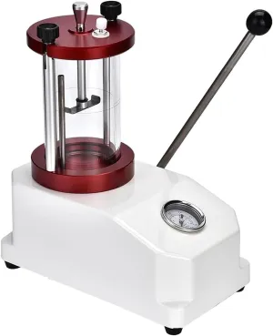 Watch Waterproof Tester Tool with Transparent Cylinder Air Pressure Test Range: 0.3-6.0bar for Watchmakers and Repairs