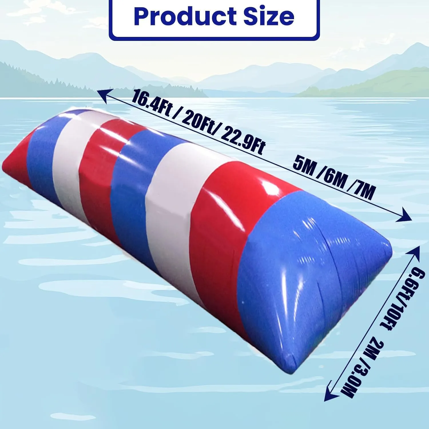Water Inflatable Catapult Foot Outdoor Catapult Toys, Extreme Jumping Bag Lake Jumping Airbag for Adults