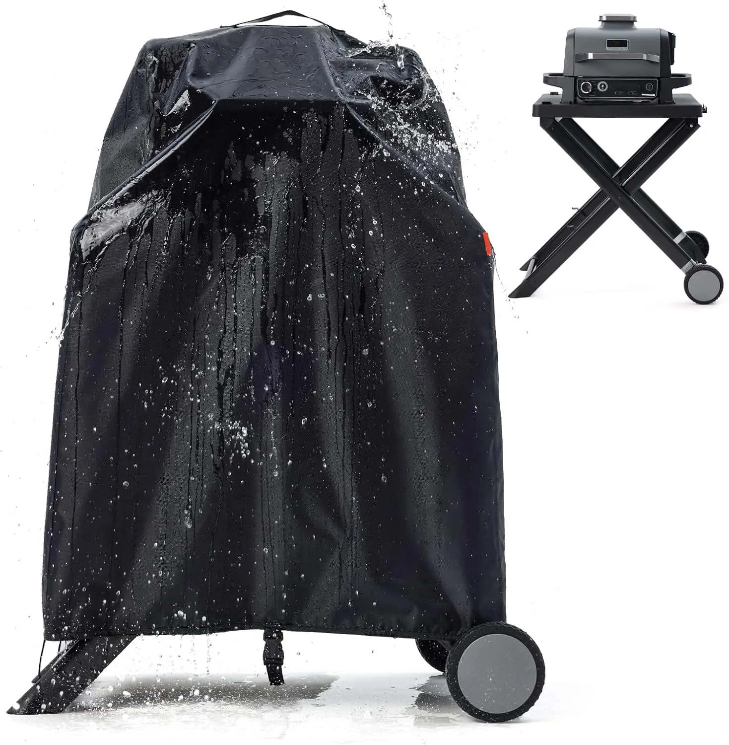 Waterproof Cover for Ninja Woodfire Outdoor Grill on XSKSTAND Woodfire Collapsible Stand, Outdoor Grill Accessories for Ninja Wood Fire Smoker OG700 Series (Cover Only)