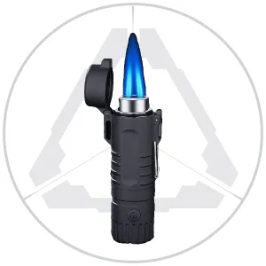 Waterproof torch fire starter w/ flashlight