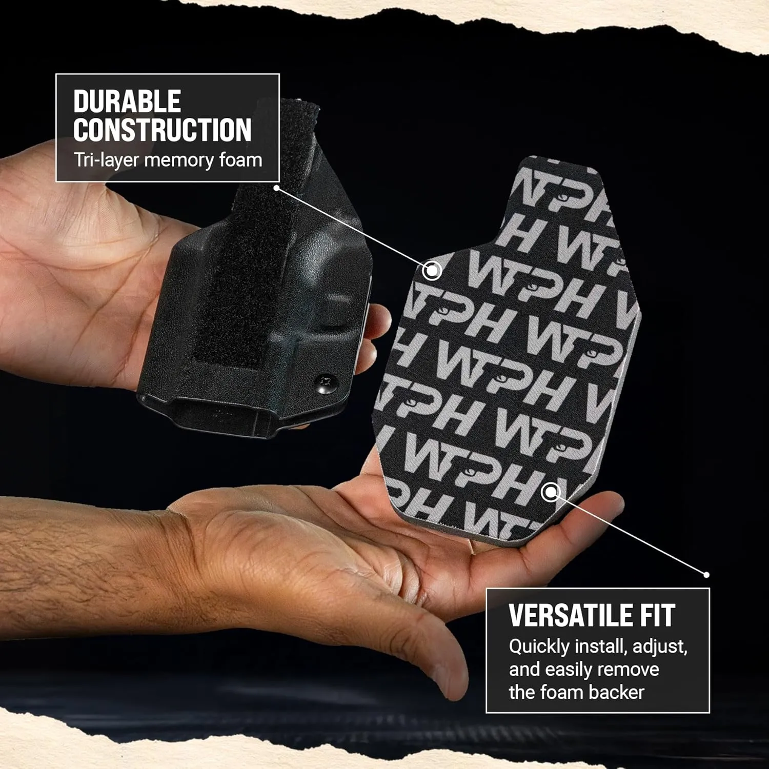We The People Holsters - Foam Backer for Inside The Waistband Holster - IWB Holster Comfort Pad with Industrial-Grade Memory Foam - Lightweight & Slim Accessory