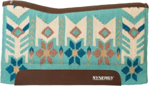 Weaver Leather Synergy Contoured Performance Saddle Pad, 33" L x 38" W - 1" Thick, Wool Blend Felt