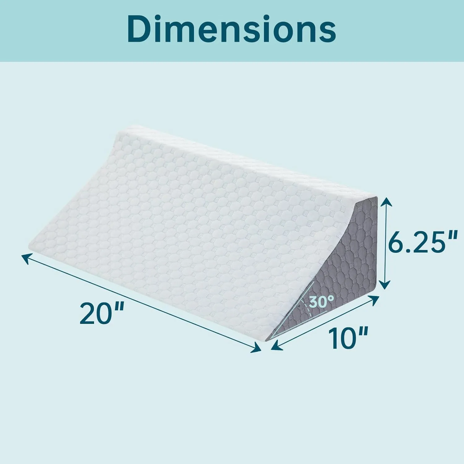 Wedge Pillow for Side Sleeping, Side Sleeper Body Back Positioners for Back Pain, Preventing Bedsores, After Surgery, Pregnancy Support, Ankle Support, Bed Wedge Pillow for Side Sleepers