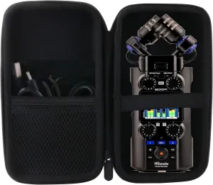 WERJIA Hard Carrying Case Compatible with Zoom H5studio/H6essential Portable Recorder (For H6essential)