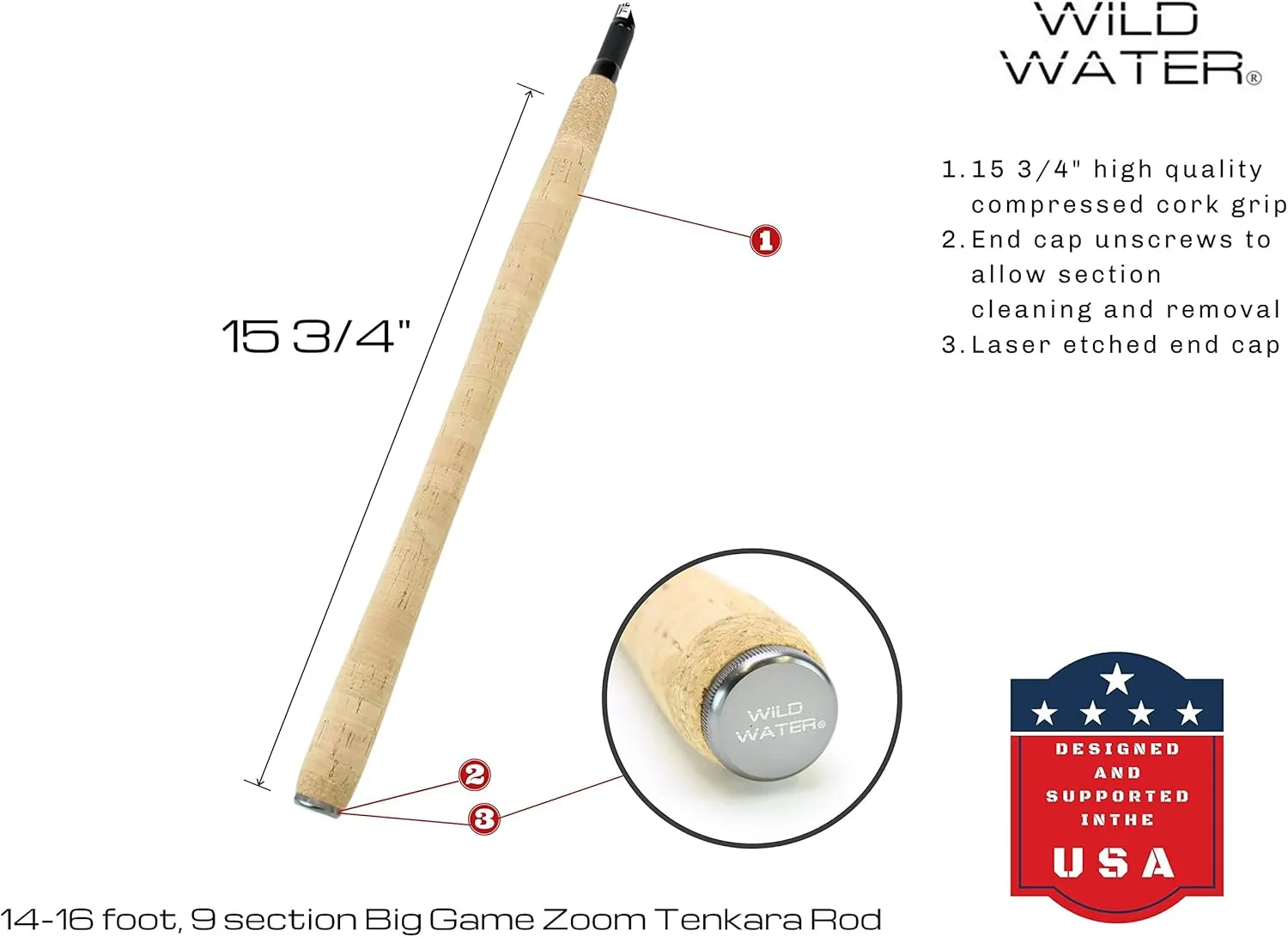 Wild Water Tenkara Starter Package, Excellent Fly Fishing Equipment for Beginners, Includes Flies, Three Lines, Hard Tube Case & Rod Sock